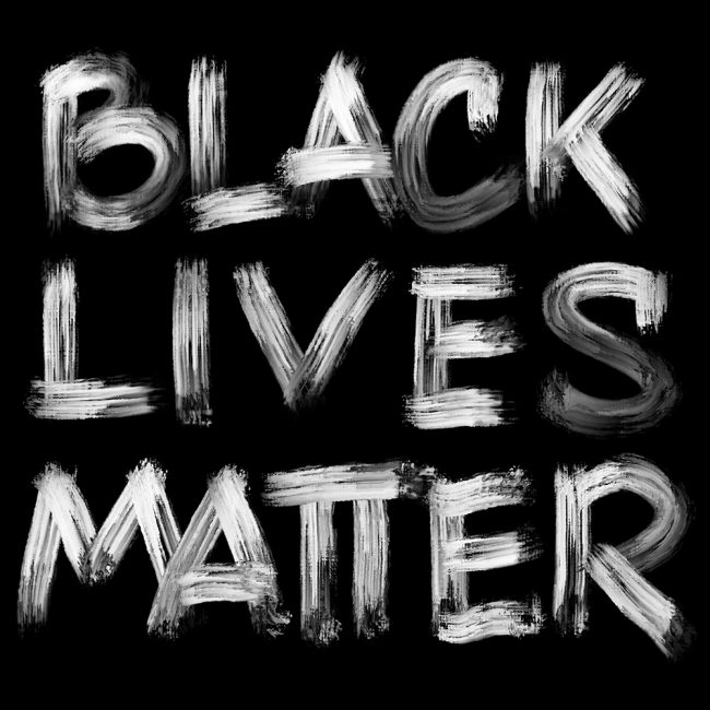 Lettering Black Lives Matter